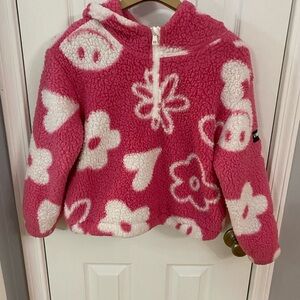 Limited Too Cozy Pink Fleece‎ Kids Hoodie